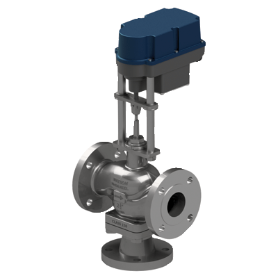 3 Way HB Control Valves with Electric Actuators