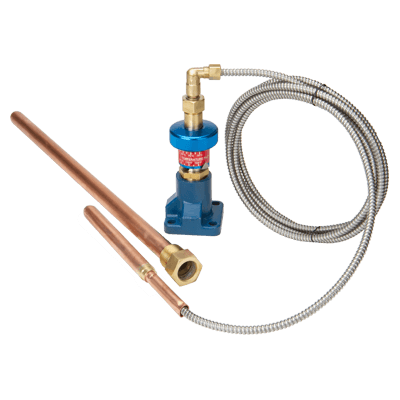 PT Temperature Pilot With Copper Bulb and Extended Thermowell
