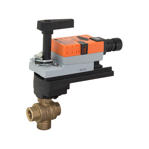 3 Way Siemens Ball Valve with 2 Position Belimo Actuator