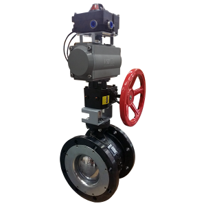 High Performance Segmented Ball Valve with High Pressure Actuator
