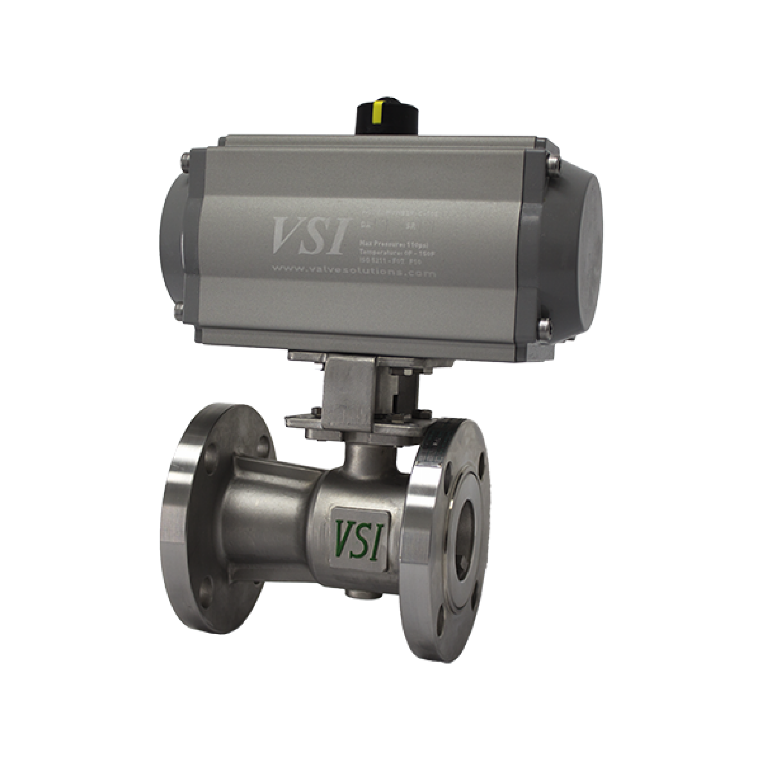 Flanged Standard Port Ball Valve with Pneumatic Actuator