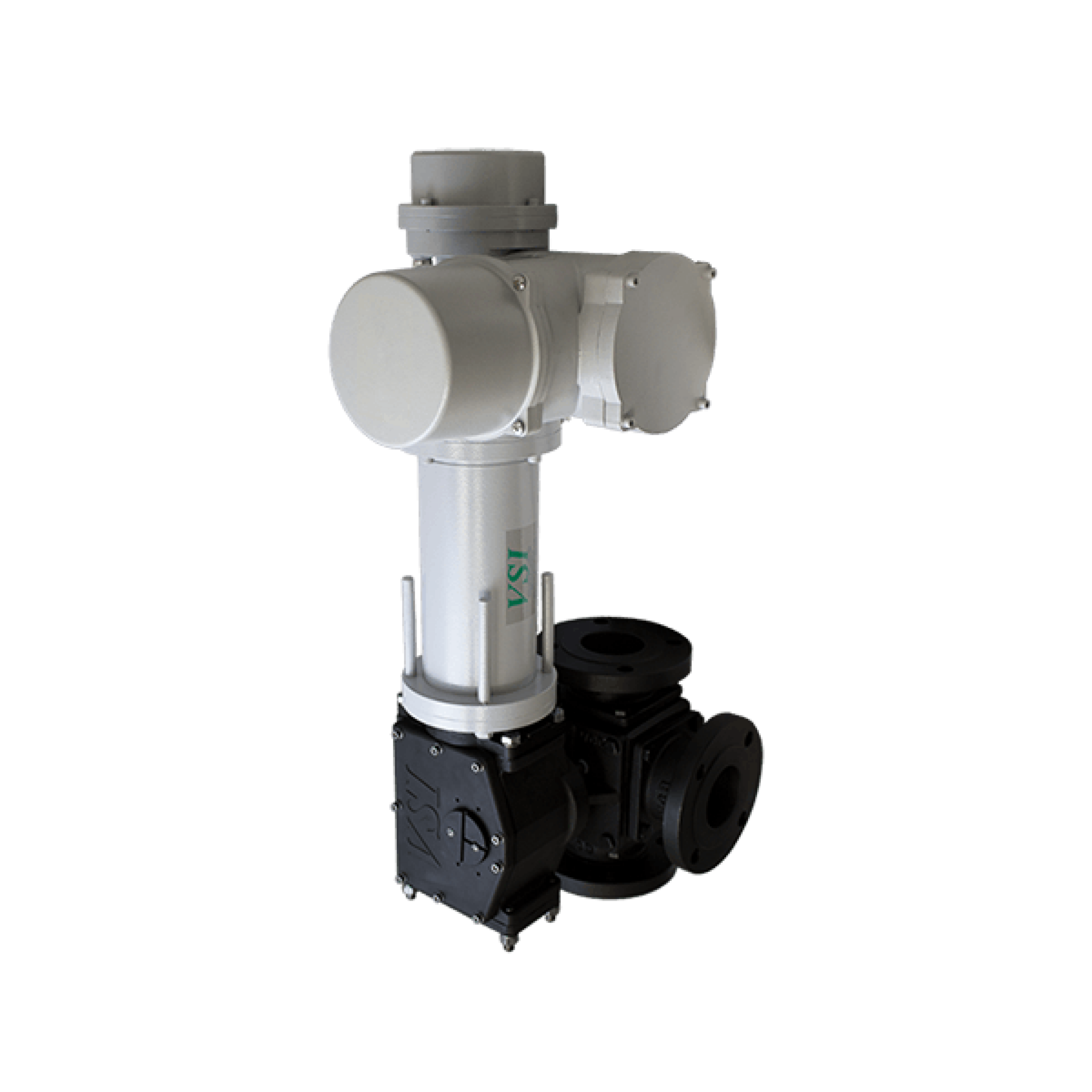 Divert 3 Way Ball Valve with Spring Return Actuator