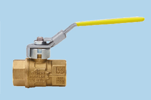 Compact Brass FNPT Threaded Ball Valve with Latch Lock Handle
