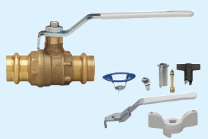 Lead Free Brass Ball Valve with Euro-Press Connections
