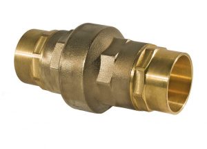 Unibody High Flow Lead Solder Ends In-Line Check-Press Valve