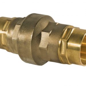 Unibody High Flow Lead Solder Ends In-Line Check-Press Valve