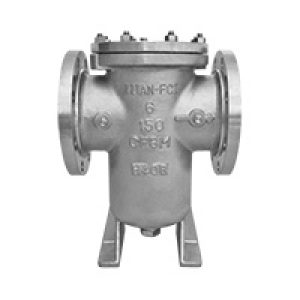 Stainless Steel 150 ANSI Flanged Ends Bolted Cover Basket Strainer
