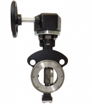 High Performance Double Offset Eccentric Butterfly Valve Black
