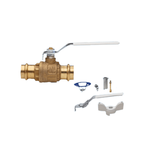 Lead Free Brass Ball Valve with Euro-Press Connections Full Port
