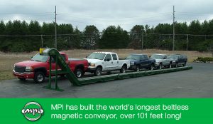 Beltless Magnetic Conveyors Wide Longest