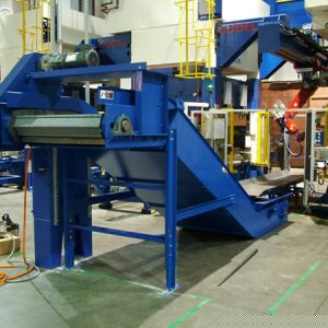 Steel Hinge Belt Conveyor Scrap Installed 1