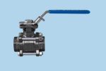 3 Piece Carbon Steel Ball Valve with Locking Lever