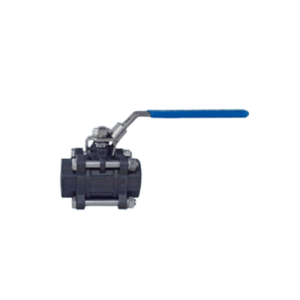 Direct Mount 3 Piece Carbon Steel Ball Valve with Locking Lever