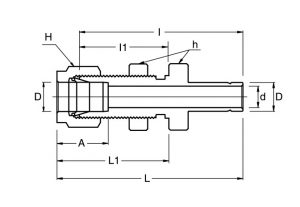 SBR Bulkhead Reducer Tube Connectors Dimensions