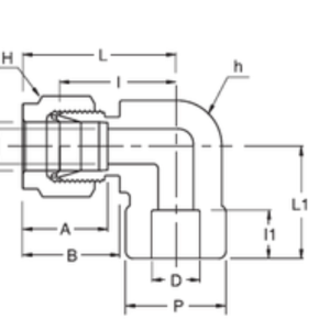 Tube Socket Weld Elbow Connectors Dimensions