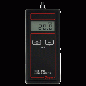 Series 476A Single Pressure Differential Pressure Digital Manometer