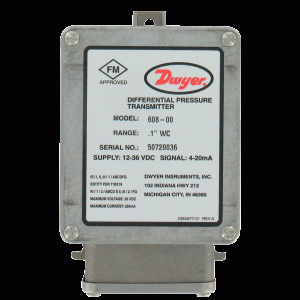 Series 608 Intrinsically Safe Differential Pressure Transmitter