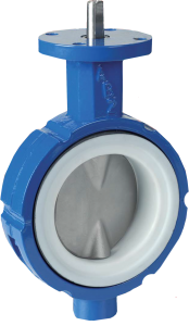 Resilient Seated Teflon Butterfly Valve