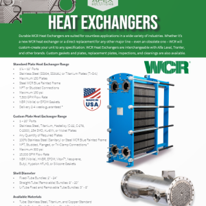 WCR Heat Exchanger Line Card
