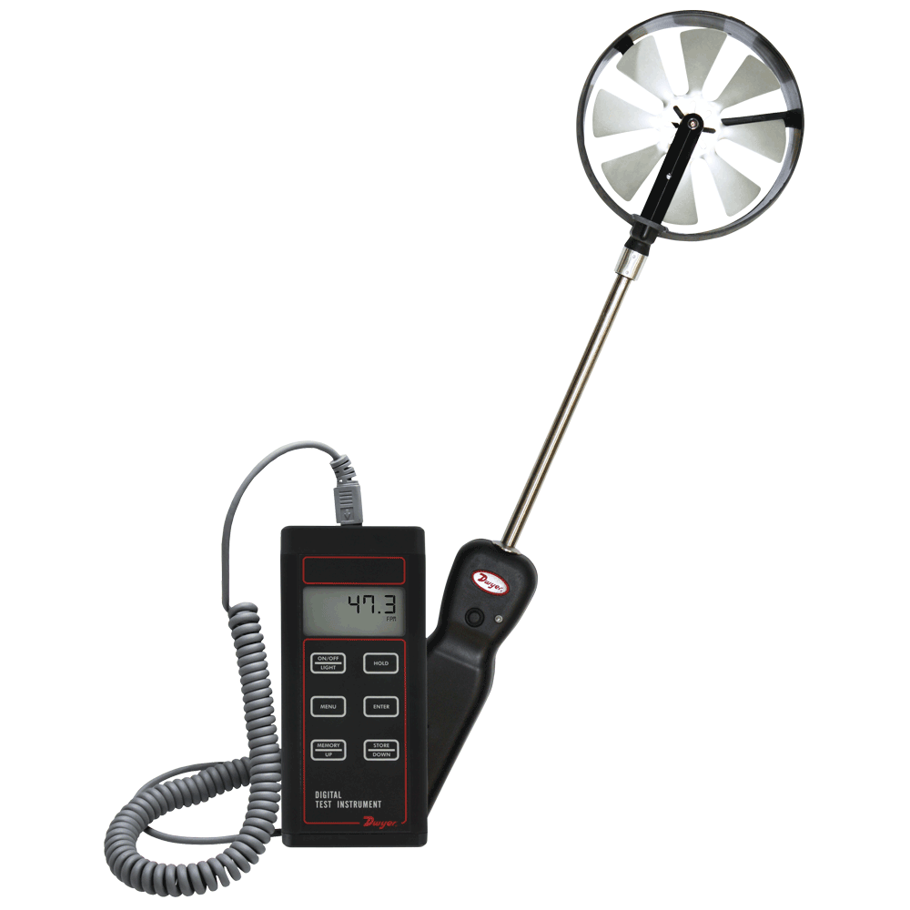 100mm Vane Thermo-Anemometer Test Instrument
