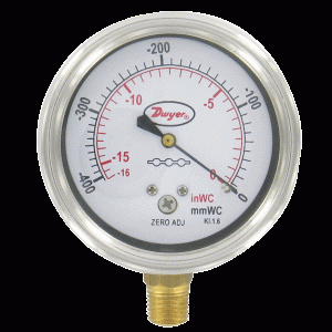 Series SGX/SGF Stainless Steel Low Pressure Gages