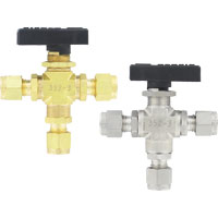 Compact Three Way Ball Valves