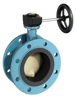 Double Flanged Resilient Seated Butterfly Valve