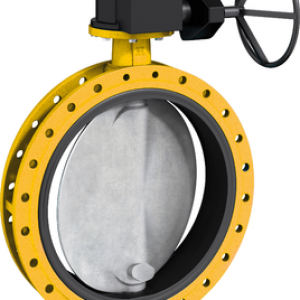 F 012-K1 Double Flanged Resilient Seated Butterfly Heavy Duty Gas Valve
