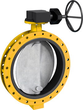 F 012-K1 Double Flanged Resilient Seated Butterfly Heavy Duty Gas Valve
