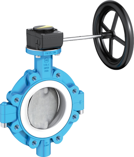 PTFE-Lined Lug Butterfly Valve for Toxic Media