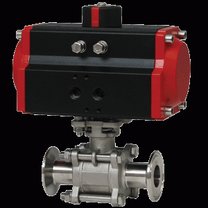 3-Piece Tri-Clamp Stainless Steel Ball Valve