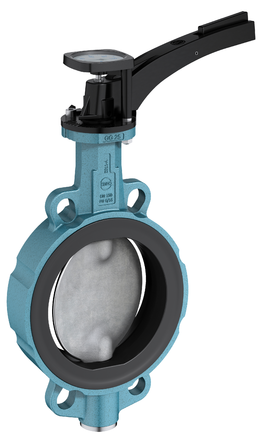 Resilient Seated Butterfly Valve Wafer with Thermometer