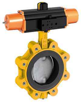 Resilient Seated Butterfly Gas Valve Lug for End of Line