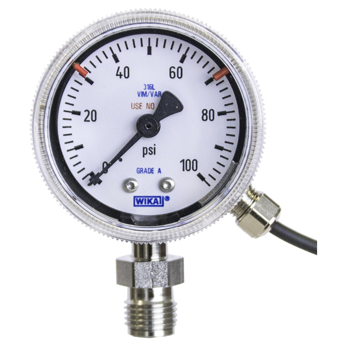 230.25w 851.3 Bourdon Tube Pressure Gauge with Electrical Output Signal