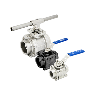 Metal Seated 3 Piece Full Port Fire Safe Ball Valve