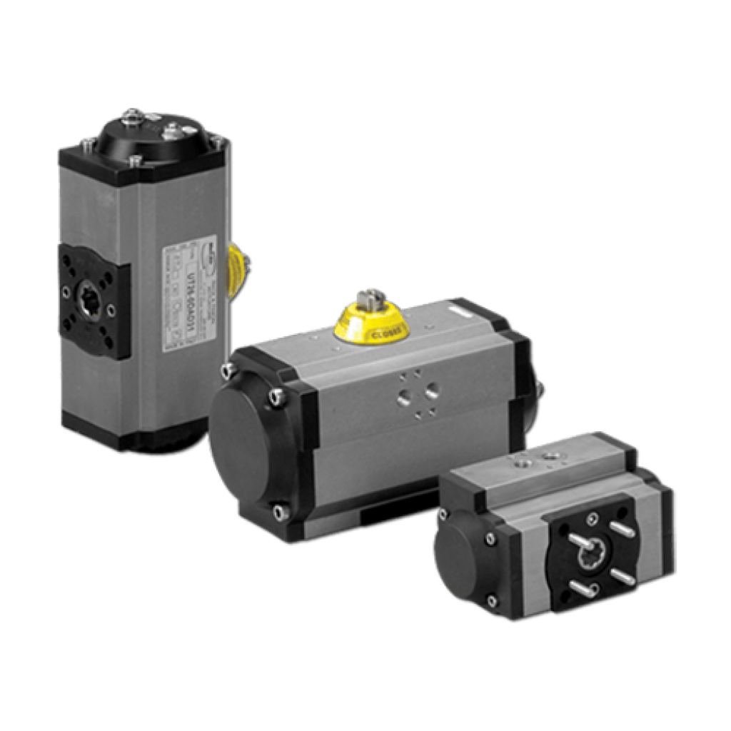 UT Series Flanged Aluminum Rack & Pinion Pneumatic Actuators