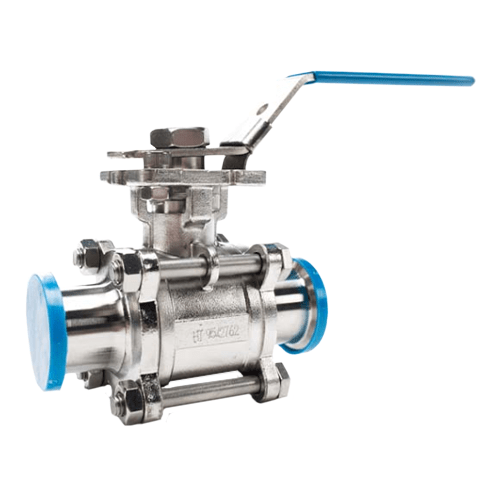 Sanitary High Temperature Two-Way Encapsulated Seat Ball Valve